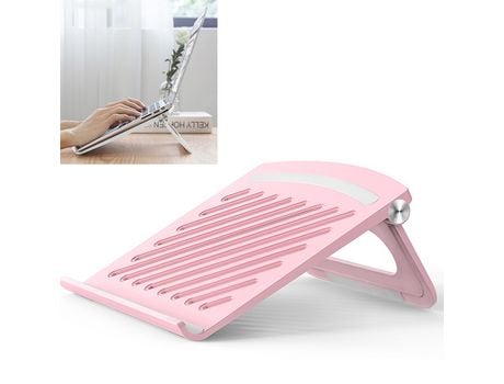 ELKUAIE Soporte plegable para computadora portátil Soporte de aluminio para computadora portátil Ajustable para computadoras portátiles de 10-17 ,