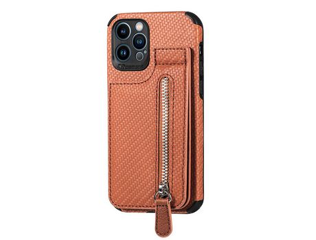 ELKUAIE Estuche para teléfono con billetera Estuche protector plegable con cremallera para iPhone 14 Pro