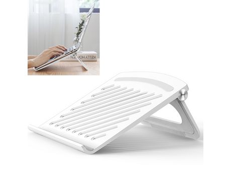 ELKUAIE Soporte plegable para computadora portátil Soporte de aluminio para computadora portátil Ajustable para computadoras portátiles de 10-17 ,
