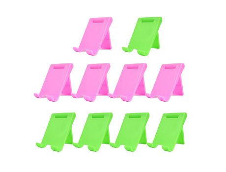 ELKUAIE 10 piezas de plástico de escritorio para teléfono móvil soporte plegable para tableta clase en línea en vivo