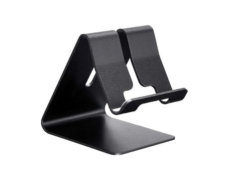 ELKUAIE Soporte de escritorio de tableta de teléfono móvil de aleación de aluminio soporte de Metal de soporte perezoso Simple