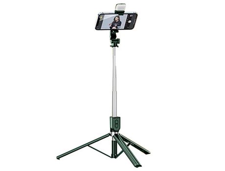 ELKUAIE Palo Selfie, Palo Selfie Extensible con Control Remoto Inalámbrico y Soporte para Trípode, Portátil -1.65m