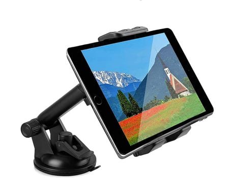 Soporte universal para tableta para automóvil Tablero de instrumentos Parabrisas Soporte para teléfono para automóvil Giratorio de 360 con ventosa