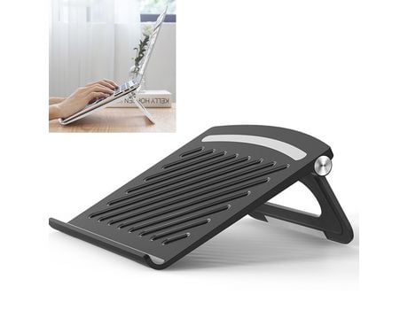 ELKUAIE Soporte plegable para computadora portátil Soporte de aluminio para computadora portátil Ajustable para computadoras portátiles de 10-17 ,