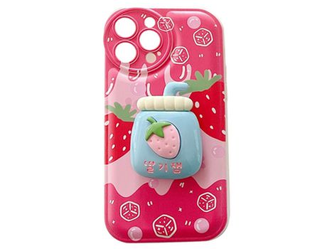 ELKUAIE Estuche protector para teléfono a prueba de golpes con soporte oculto lindo para iPhone14pro