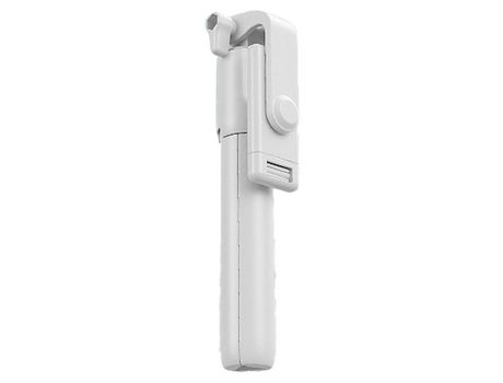 Palo de Selfie Palo Selfie Extensible Mando Distancia Inalámbrico Trípode ELKUAIE Blanco