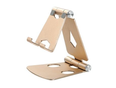 ELKUAIE Soporte de escritorio móvil portátil plegable para teléfono móvil de aleación de aluminio