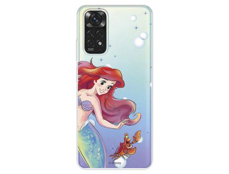Funda para XIAOMI Redmi Note 11 Pro 5G Oficial de Disney Ariel y Sebastián Burbujas - La Sirenita