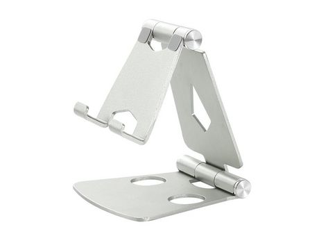 ELKUAIE Soporte de escritorio móvil portátil plegable para teléfono móvil de aleación de aluminio