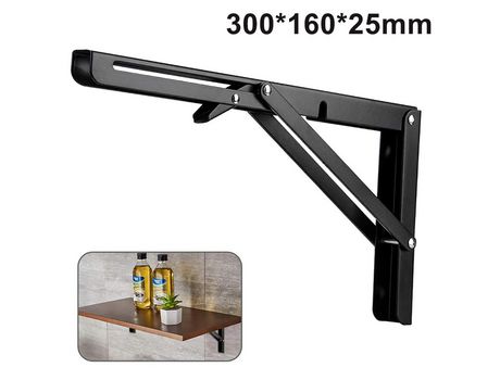 ELKUAIE Soportes de estante plegables de acero inoxidable resistente DIY