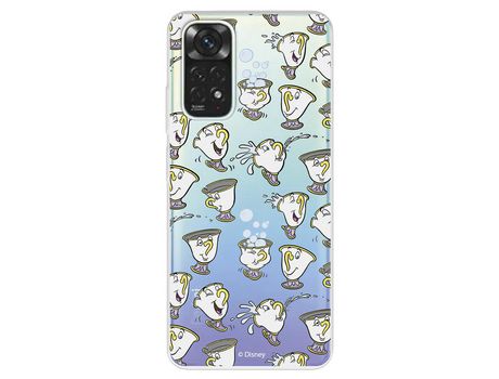 Funda para XIAOMI Redmi Note 11 Pro 5G Oficial de Disney Chip Potts Siluetas - La Bella y la Bestia