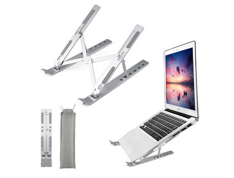 ELKUAIE Soporte para portátil Soporte plegable ajustable de aluminio para portátil