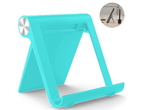 ELKUAIE Soporte portátil con ángulo de visión ajustable para tabletas, lectores electrónicos y teléfonos celulares