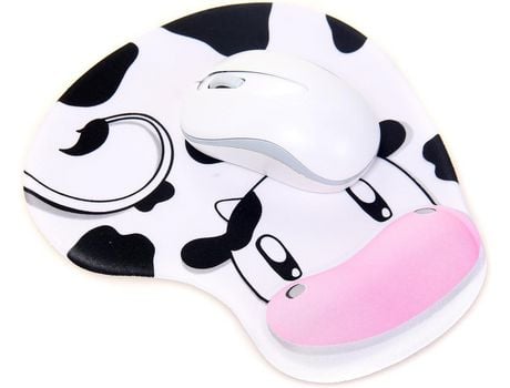 Gel Wrist Rest Mouse Pad Gel Mouse Pad Mouse Pad with Wrist Rest Dairy Cow 190X230X20mm