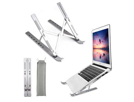 ELKUAIE Soporte para portátil Soporte plegable ajustable de aluminio para portátil