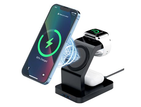 ELKUAIE Soporte de cargador inalámbrico magnético para iPhone 13/12