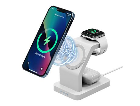 ELKUAIE Soporte de cargador inalámbrico magnético para iPhone 13/12