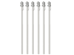 KOFIHETY Canudos de silicona reemplazables de 12 pulgadas con estuche, compatibles con vasos 40 oz 30 oz, pack de 6 canudos reutilizables