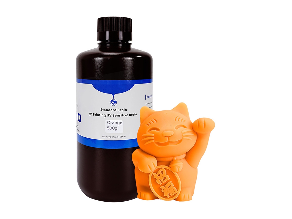 Resina Fotopolimérica 3d Alta Dureza e Resistência 500g Laranja LCD DLP com S/MARCA