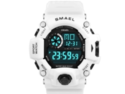 Reloj Deportivo Electrónico Con Led Blanco, Resistente Al Agua Hasta 50 Metros, Para Estudiantes Adolescentes.
