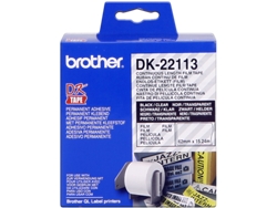 Consumible Original Brother DK22113 Cinta continua de película plástica (Transparente - 62 mm x 15.24 m)