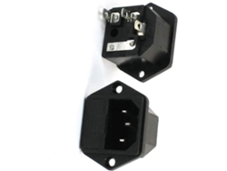 2 Piezas, 3 Terminales, Conector Para Cable De Alimentación Iec320 C14, Ac250v 10a, Enchufe Con