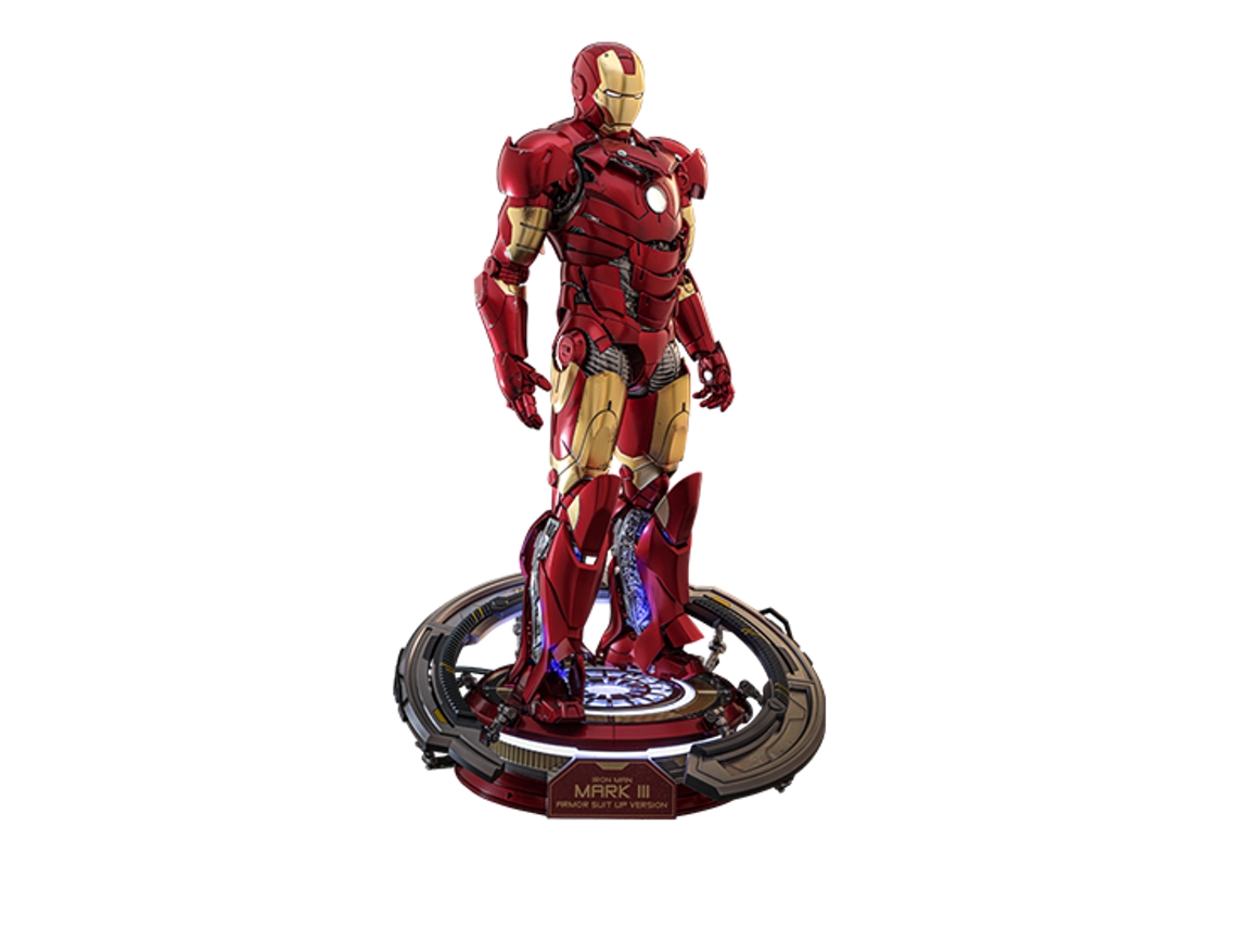 Figura Hot Toys Mms825d72b Marvel Comics Iron Man Iron Man Mark III Versión con traje de armadura