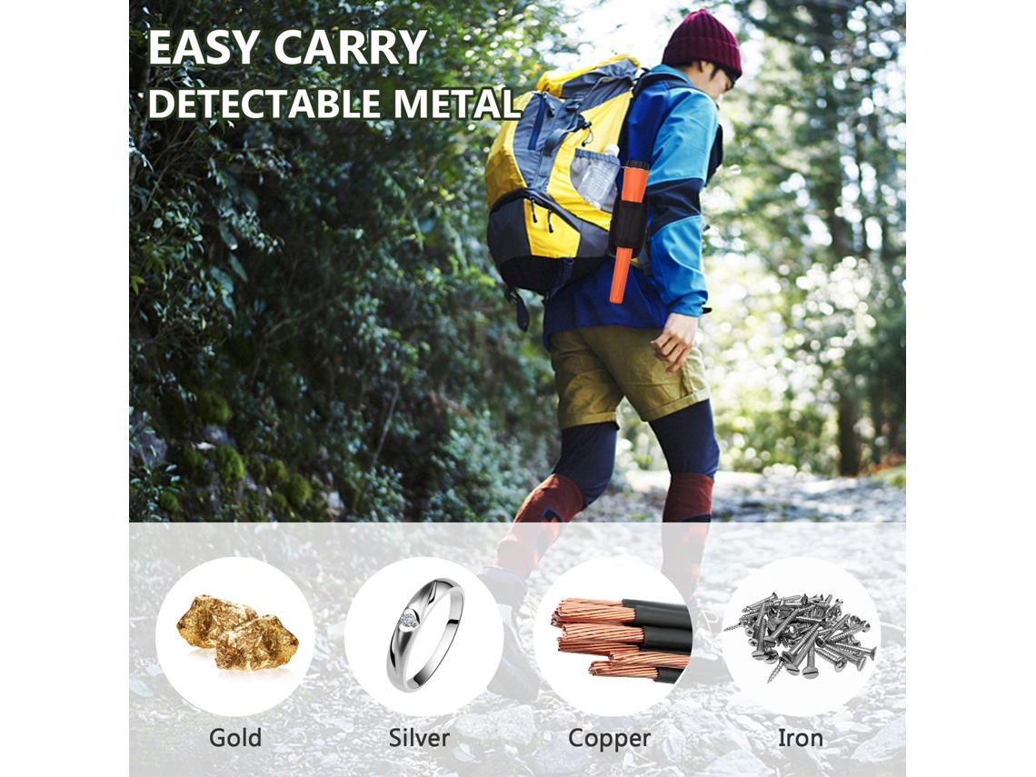 Detector De Metales Portátil E Impermeable Con Función De Detección De 360° Y Estuche De Transporte Para Exploración Al Aire Libre.