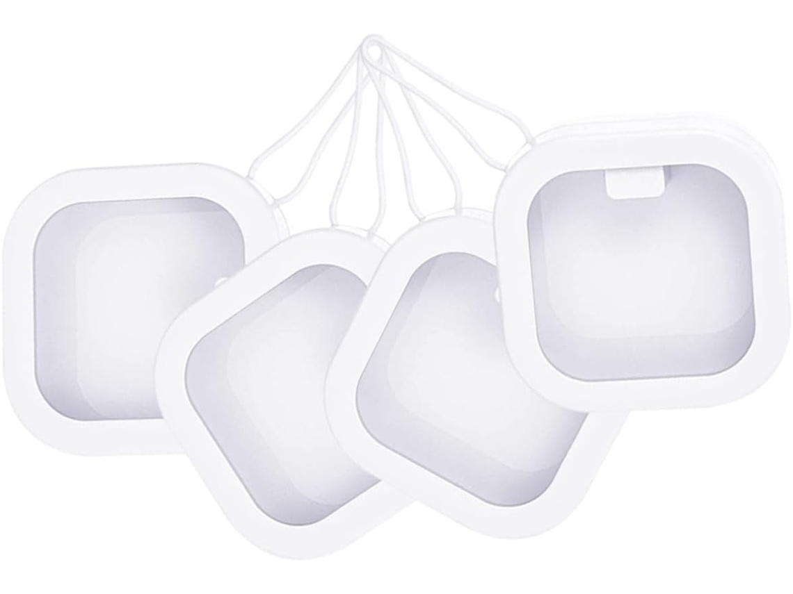 Cajas De Almacenamiento Resistentes A La Presión, Juego 4, Plástico Blanco, Fáciles De Limpiar,
