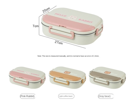 Geyecete caja bento con cubiertos