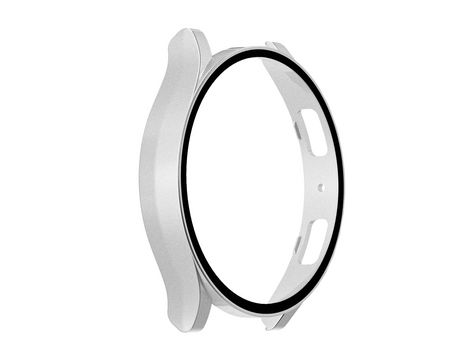 Capa de Smartwatch com protetor de tela para Samsung Galaxy Watch 6 Plata 40 mm