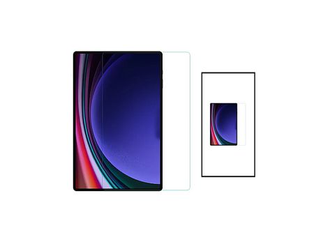 Kit 2 Protector de Pantallas de Cristal Templado Gorilasglass para Samsung Galaxy Tab S9 Plus Transparente