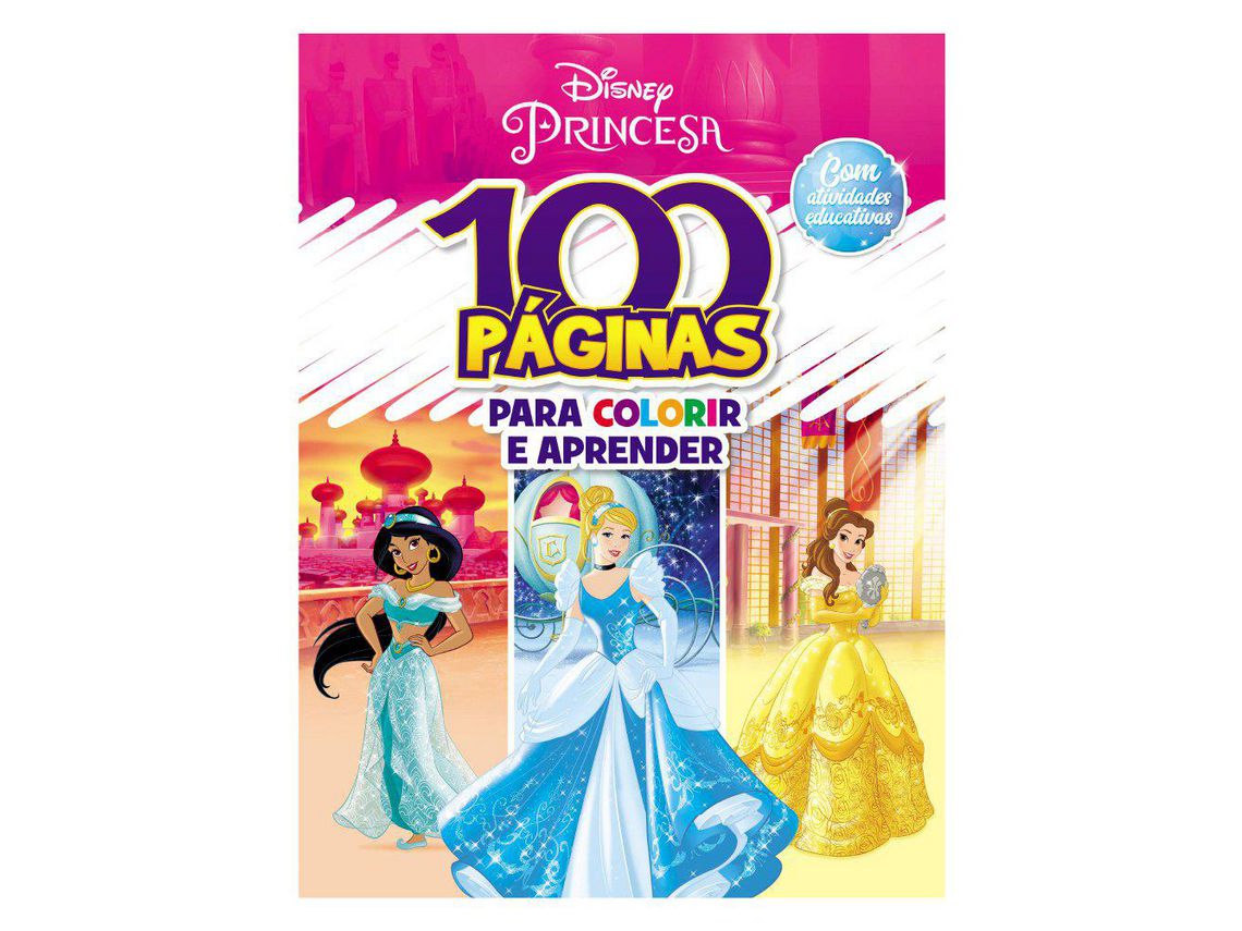 Libro 100 Paginas para Colorir Disney Princesas de Staker e Eduardo (Portugués)