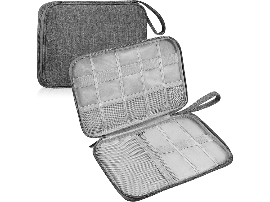 Caja De Almacenamiento Portátil De Viaje De 2 Piezas, Poliéster, Bolsa Para Cables