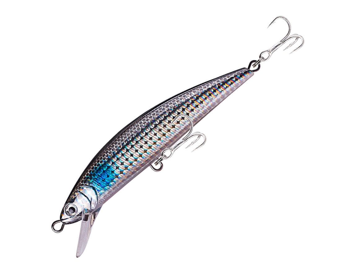 Señuelo De Pesca Artificial Con 2 Anzuelos Triples, Hundimiento Biónico, Simulación Realista, Ojos 3d, Plástico.