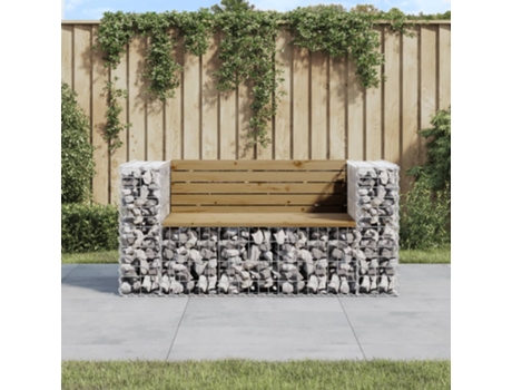 Banco De Jardín VIDAXL Marrón Madera (143x71x65.5 cm)