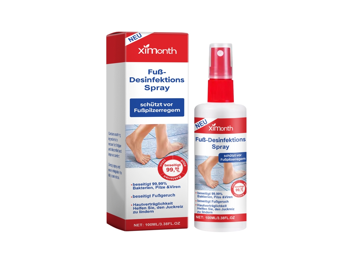 Spray para el cuidado de los pies con aloe vera - Spray de higiene diaria calmante y refrescante para pies cansados - 100 ml