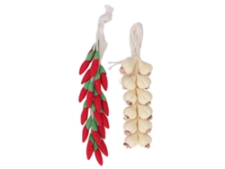 Decoración Para Casa De Muñecas: Puerro Y Pimiento De Resina, Escala 1:12, Simulados Como Verduras.
