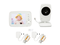 Monitor De Bebê Com Câmera E Áudio Hd 1080p Visão Noturna Conversa Bidirecional Sem Fio 3.2 Polegadas