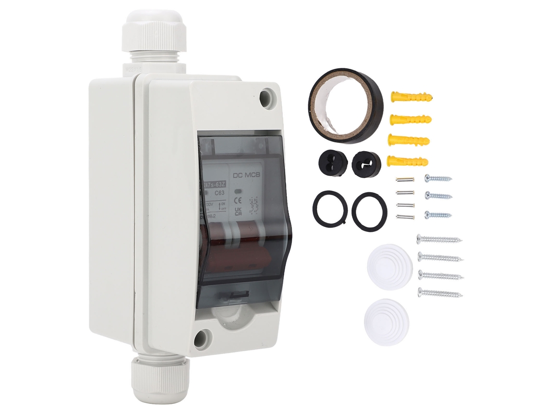 2026velora-interruptor De Circuito Miniatura Dc 2p 63a 1000v Ip65 Impermeable Para Sistema Solar Pv