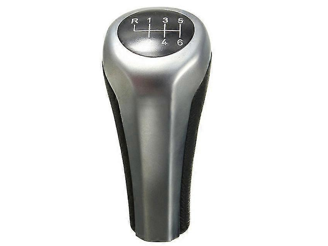 Alfombrilla para pomo de palanca de cambios de fibra de carbono cromada para BMW Series 1 3 5 6 X1 X3 X5