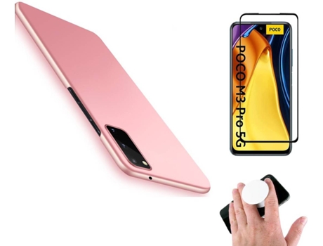 Carcasa y Protector de Pantalla Xiaomi Redmi Note 10 5G Rosa