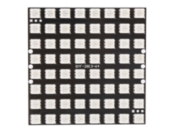Placa de desenvolvimento LED RGB 5050 WS2812 de 64 dígitos com controlador de 5V integrado, alto brilho.