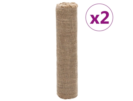 VIDAXL Rollos de yute 2 unidades 0,5x50 m 100% yute 200 gsm