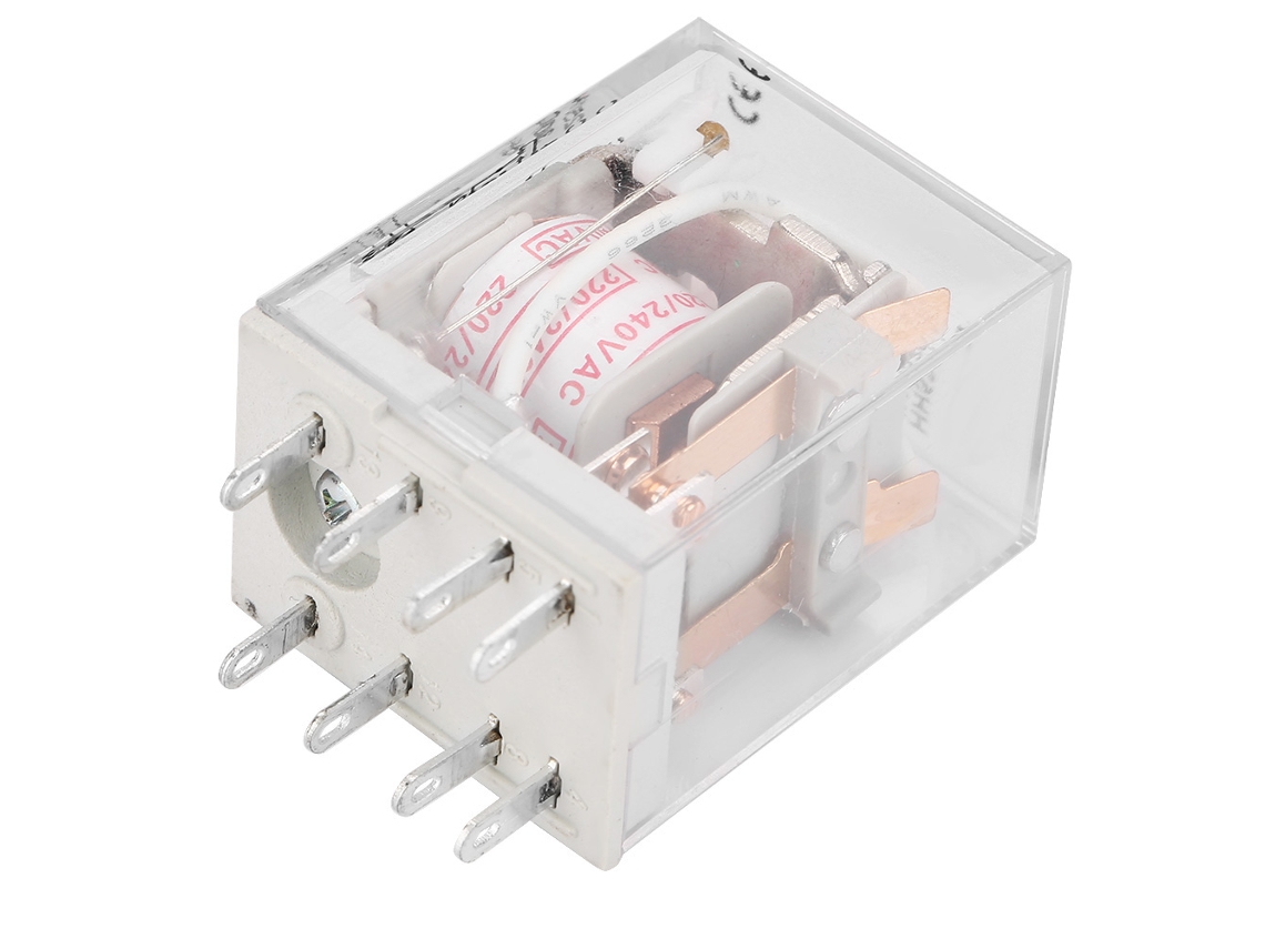 10 Piezas Relé Intermedio Original 8 Pin Dpdt Ac 220v Dc24v Hh52pmy4n-j Contactos De Plata