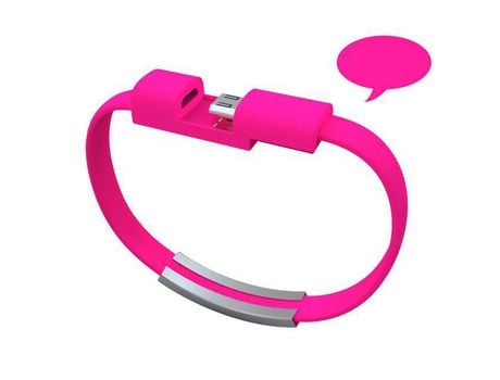 21cm creativo portátil iPhone pulsera Cable de datos iOS Android tipo-c pulsera teléfono móvil Cable de carga