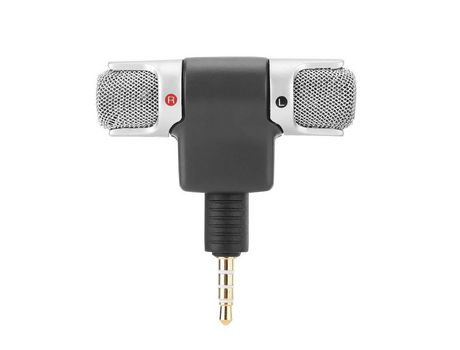 Micrófono de grabación inalámbrico Mini micrófono de 3 5 mm Plug and Play Micrófono estéreo digital Micrófono portátil profesional portátil para me...