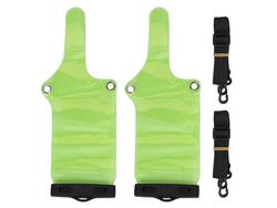 fosa 2 uds radio bidireccional impermeable a prueba de lluvia equipo electrónico portátil bolsa protectora con cordón para walkie talki