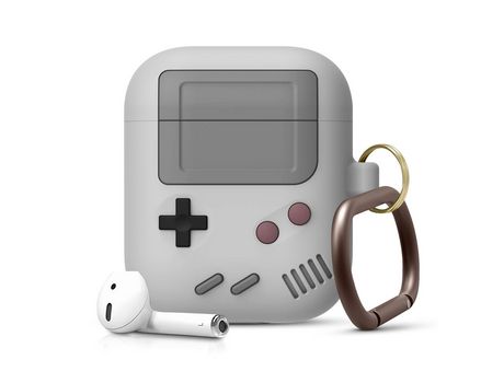 Compatible con funda AirPods compatible con funda funda protectora de silicona con llavero carga inalámbrica