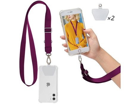 Cordón para teléfono correa para el cuello y correa para la muñeca Soporte para llavero Universal para el ancla de la caja del teléfono Se adapta a...